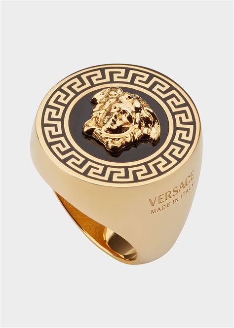 versace кольца|versace enamel ring.